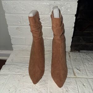Brown Suede Ankle Boots